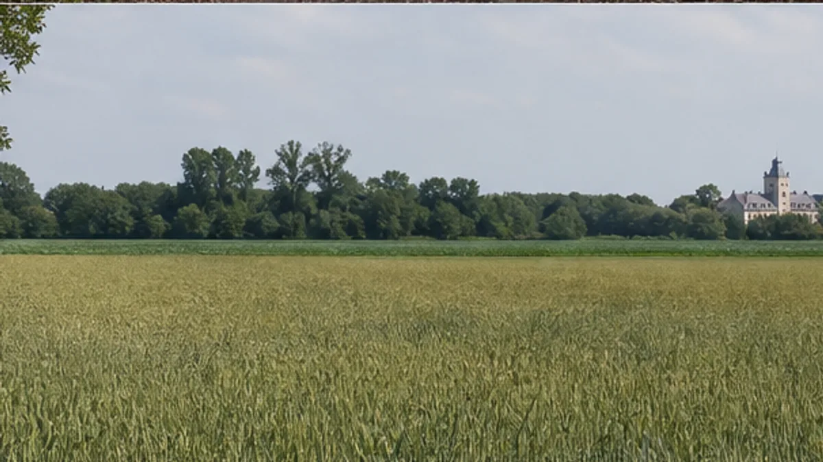 Feldweg in der Burglandschaft bei Miel