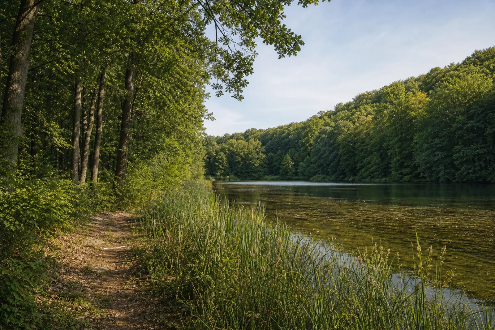 Stiller Hürther Waldsee im Villewald