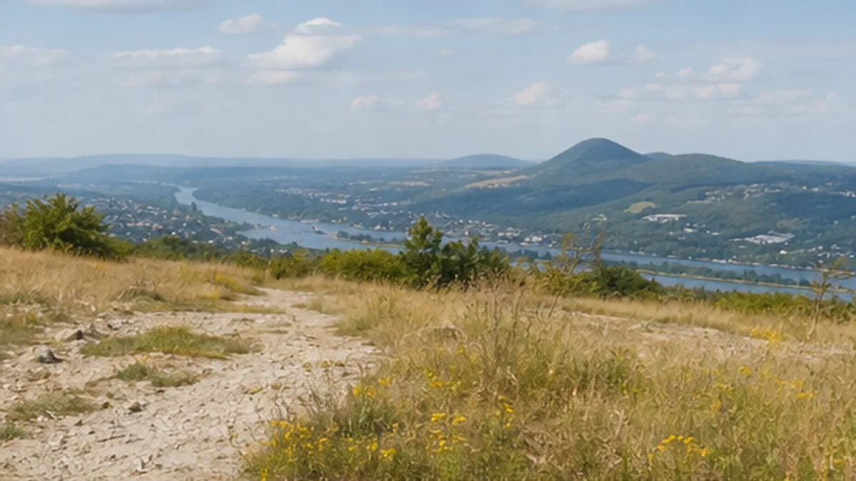 Wachtberg: Trockenrasen am Rodderberg mit Siebengebirgsblick