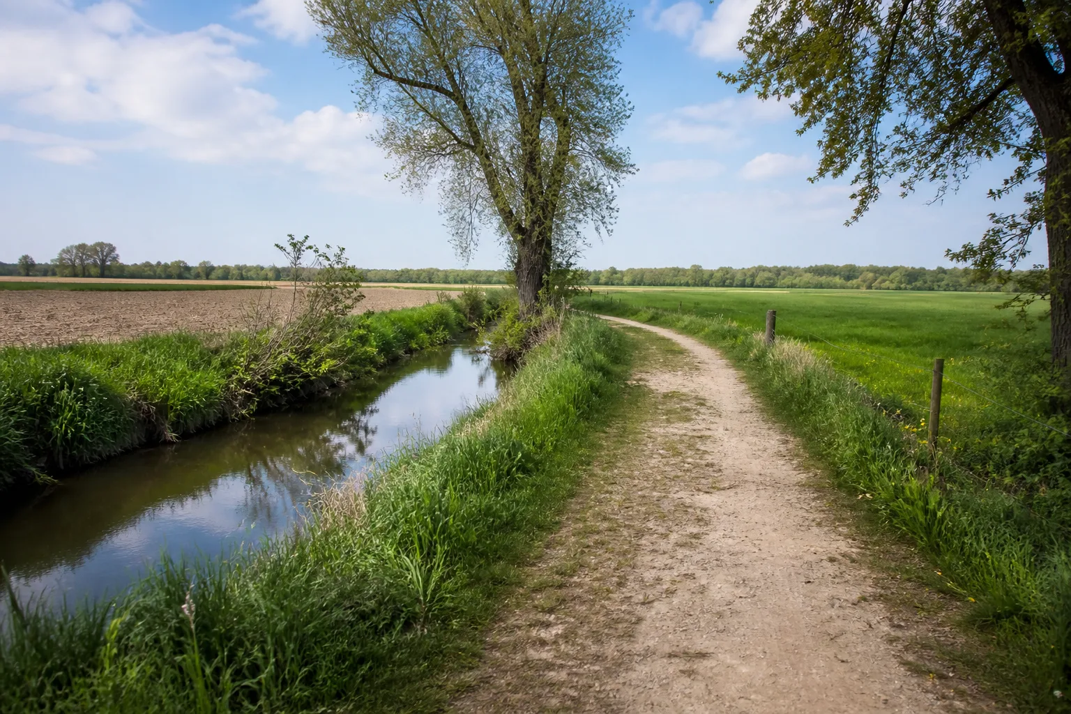 Sandweg an der Hessel bei Milte