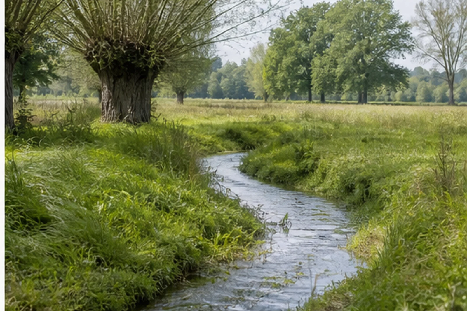 Quellbach der Schwalm in einer Wiese