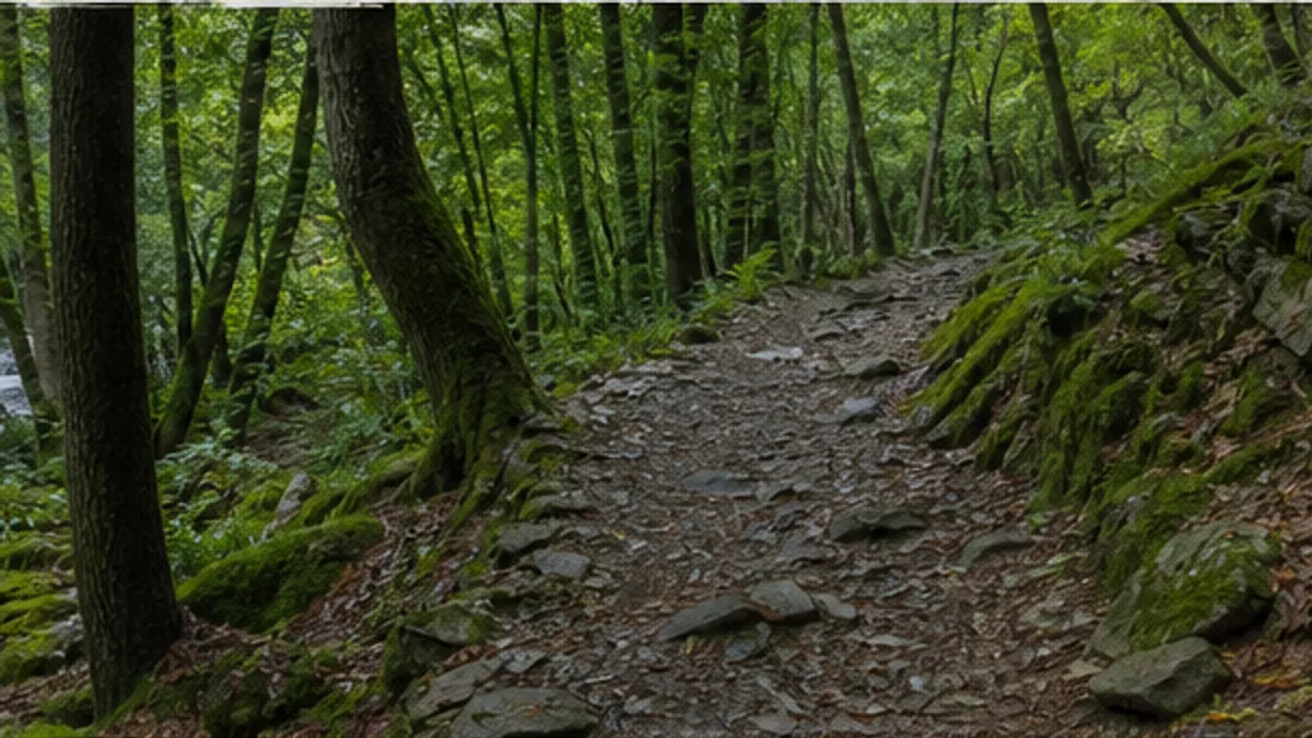 Waldpfad im Versetal