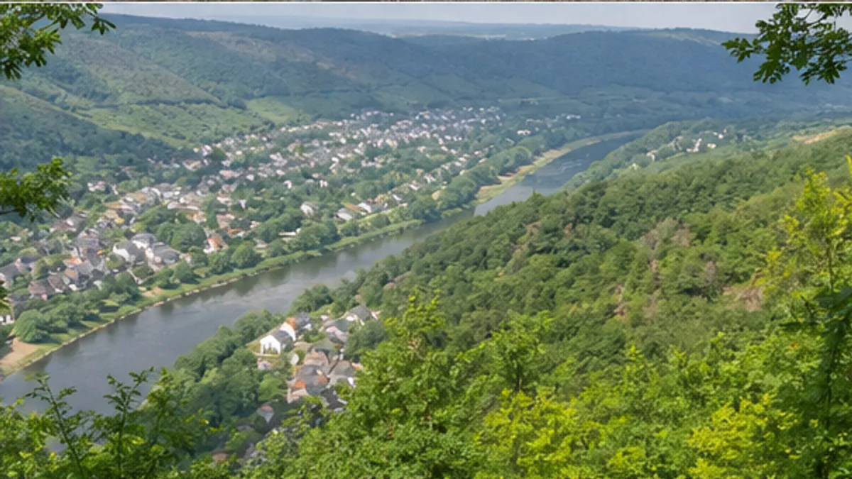 Blick von einer Waldhöhe ins Lennetal