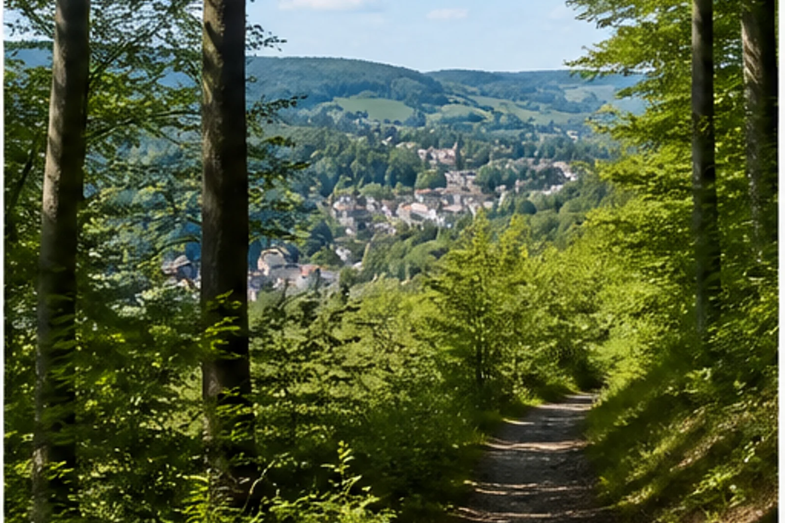 Waldweg oberhalb von Bielstein