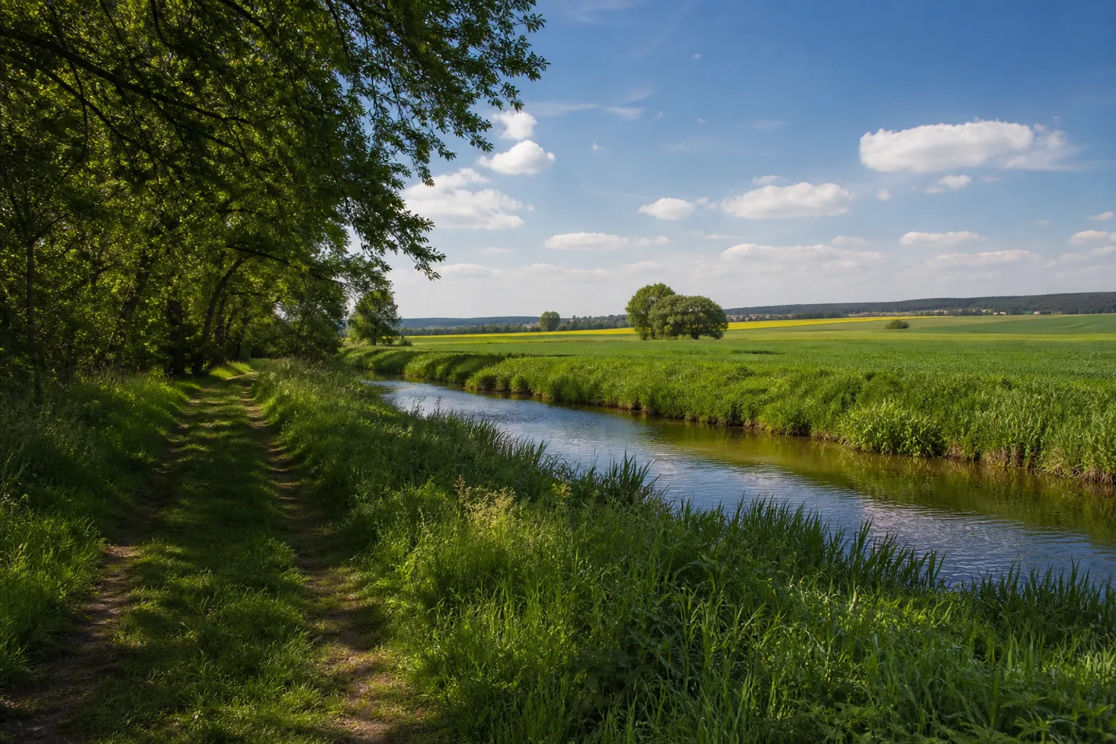 Wiesenweg in der Netheaue