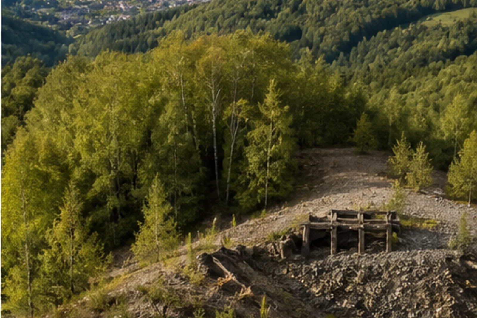 Bergbauspuren über Niederdielfen