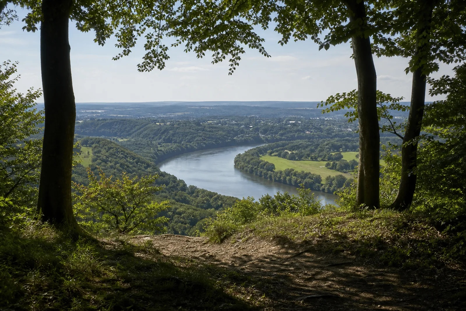 Blick vom Hohenstein über das Ruhrtal bei Witten