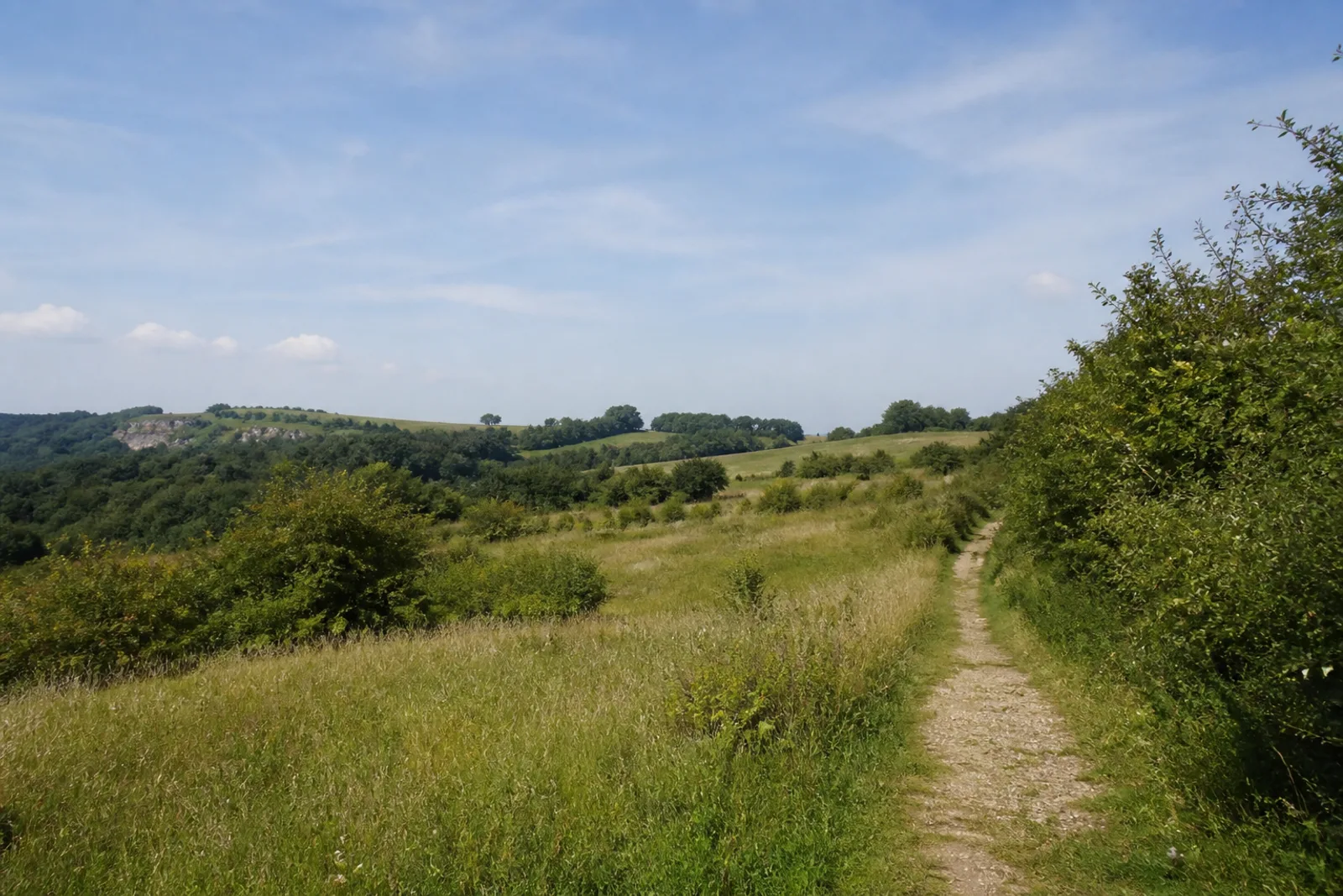 hügelige Kalklandschaft bei Flandersbach